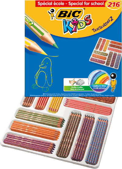 TROPICOLORS 2 Colouring pencils Bic Kids